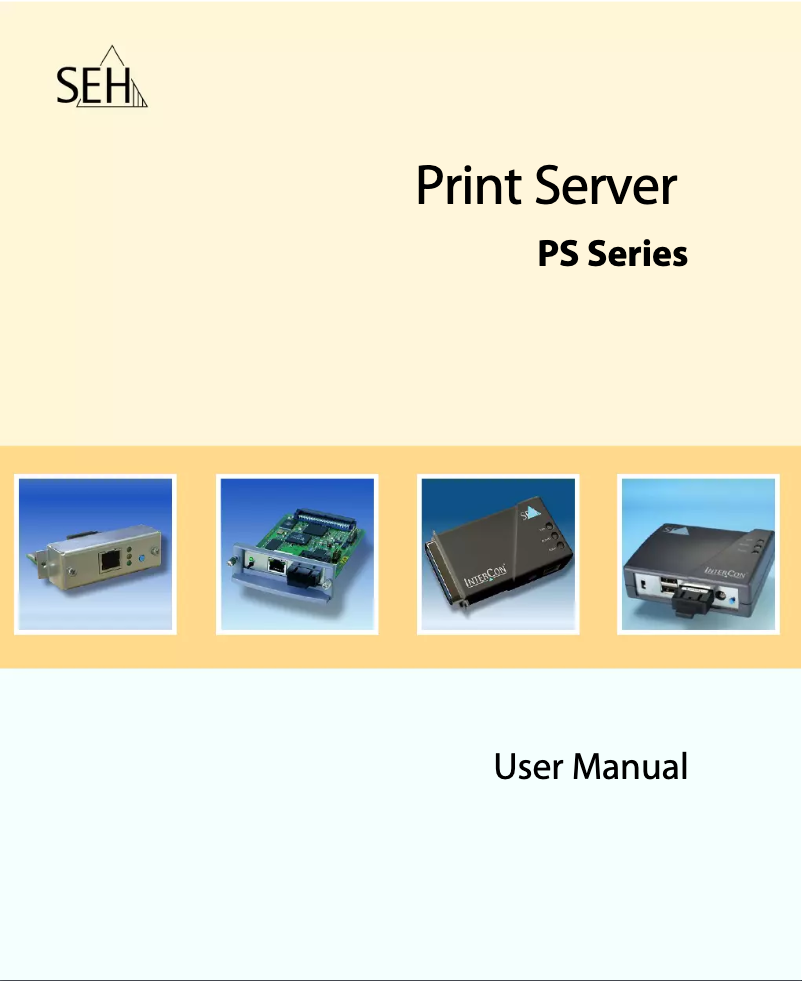 Page 1 de la notice Manuel utilisateur SEH PS1103