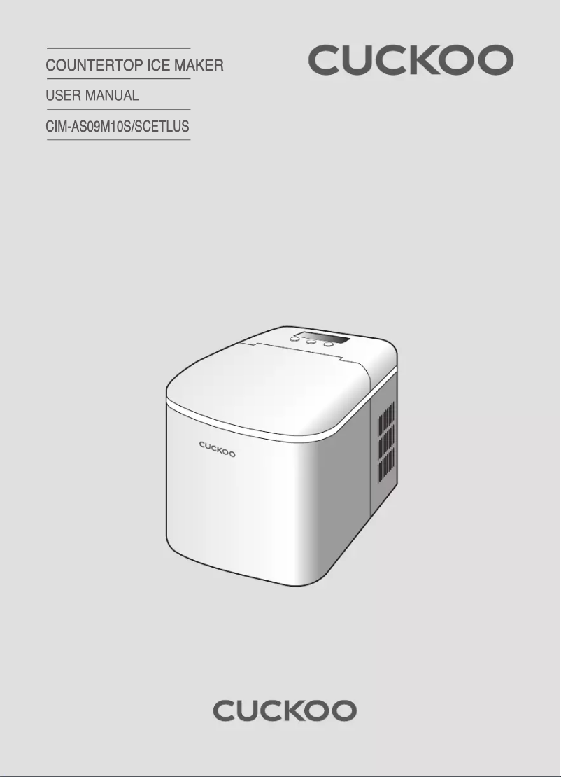 Página 1 del manual Manual de usuario Cuckoo CIM-AS09M10S