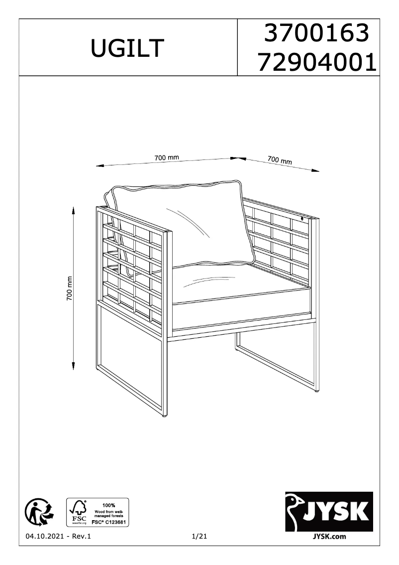 Image de la première page du manuel de l'appareil 3700163