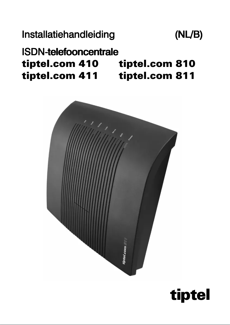 Image de la première page du manuel de l'appareil 810 ISDN Centrale