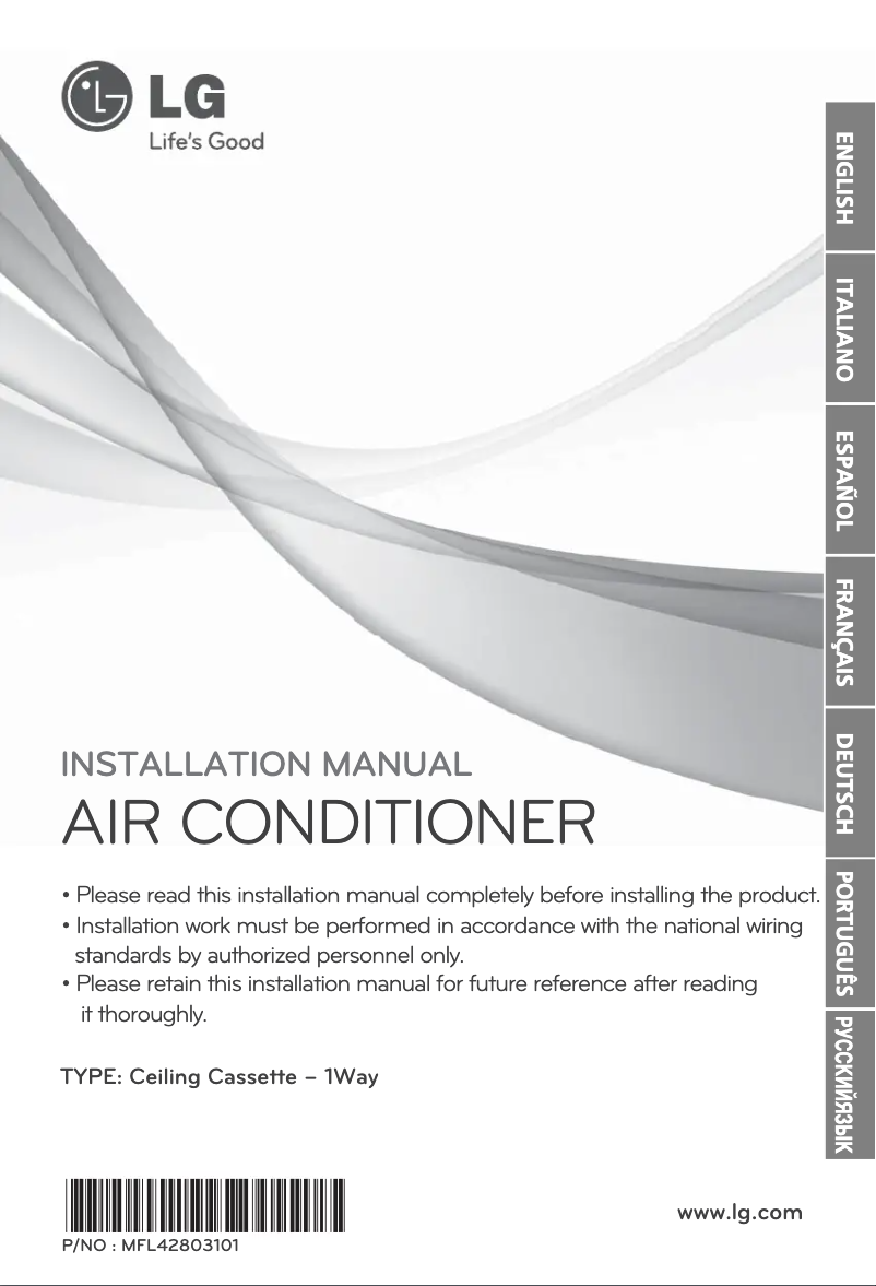 Página 1 del manual Manual de usuario LG ARNU09GTJA2