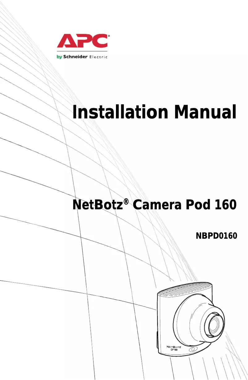 Page n°1 - Manuel utilisateur NetBotz NBPD0160