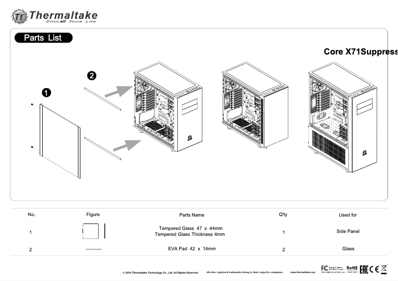 Page n°1 - Manuel utilisateur Thermaltake AC-044-ONONAN-C1