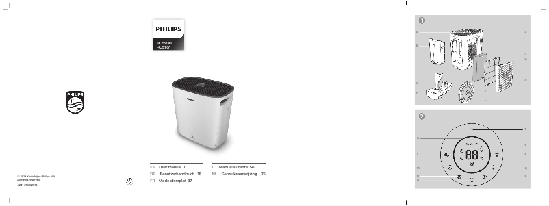 Page 1 de la notice Manuel utilisateur Philips NanoCloud HU5930