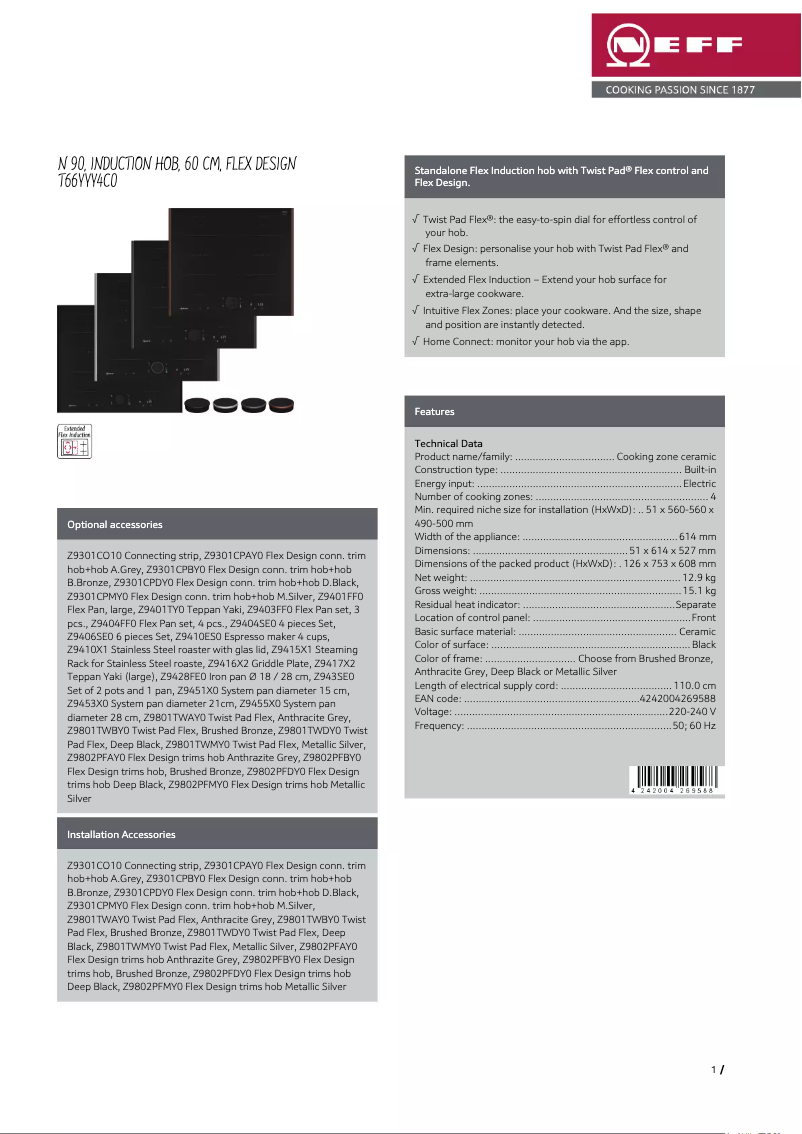 Image de la première page du manuel de l'appareil T66YYY4C0