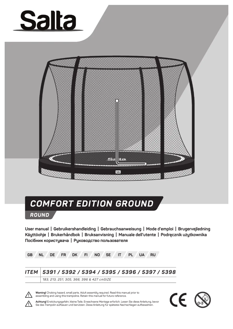 Page n°1 - Manuel utilisateur Salta Comfort Edition Ground 5395