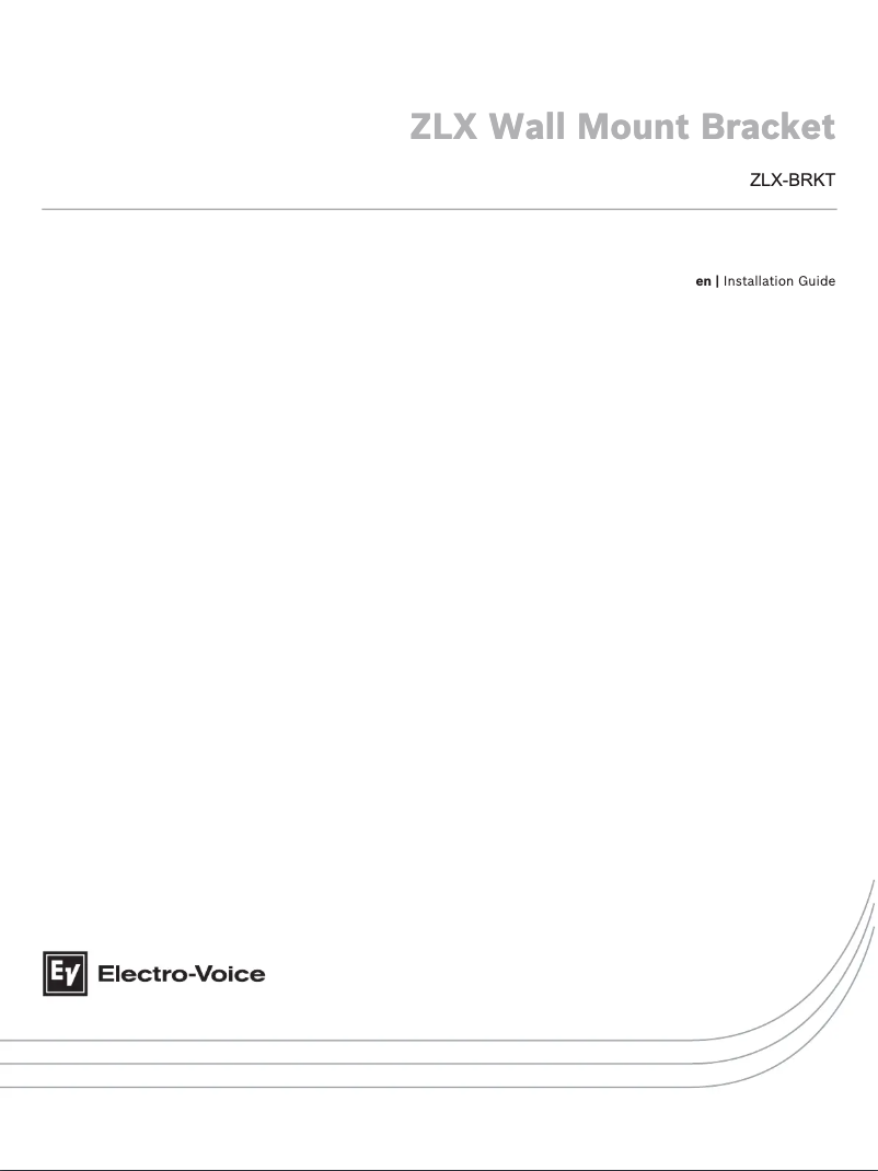 Page n°1 - Guide d'installation Electro-Voice ZLX‑8‑G2