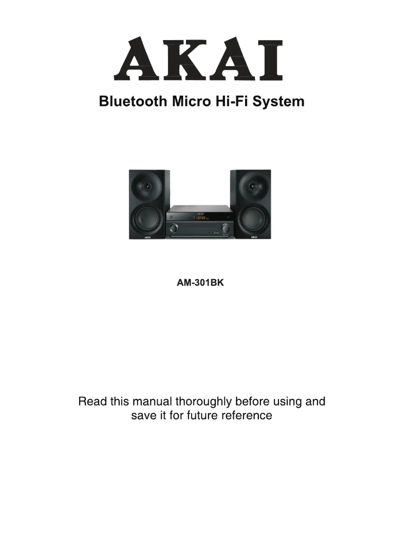 Page n°1 - Manuel utilisateur AKAI AM-301