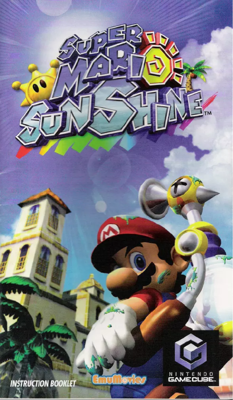 Page n°1 - Manuel utilisateur Nintendo Super Mario Sunshine (GameCube)