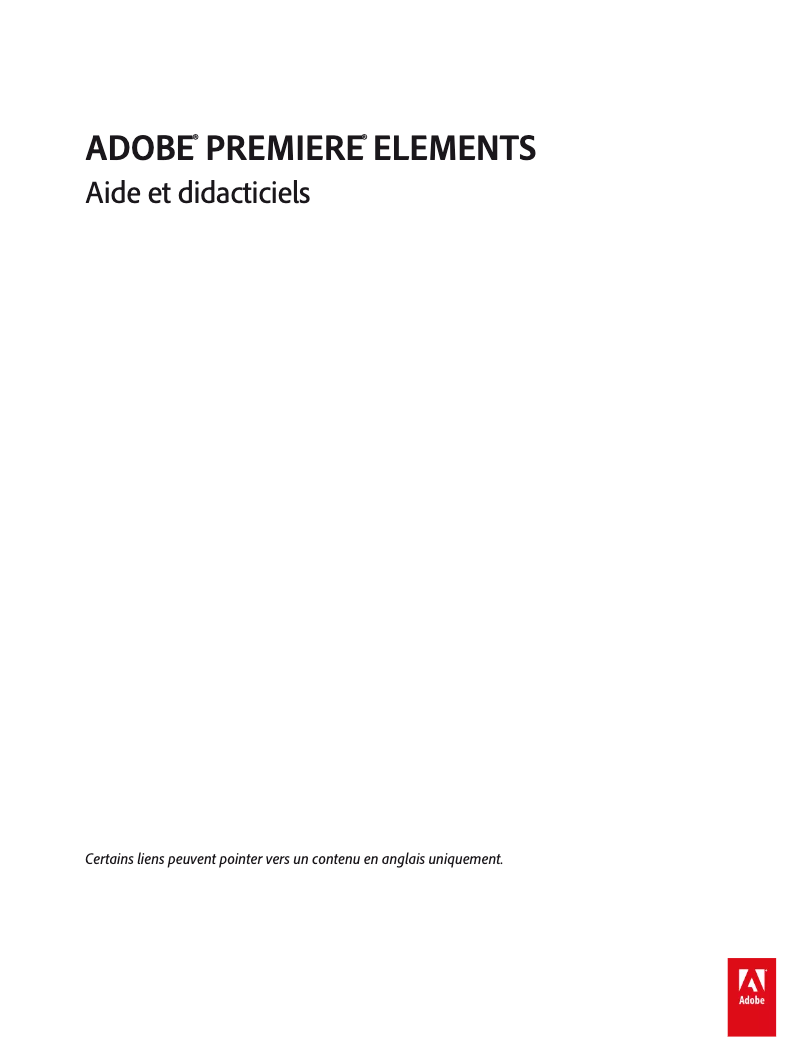 Página 1 del manual Preguntas frecuentes Adobe Premiere Elements 11
