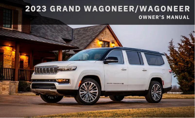 Image de la première page du manuel de l'appareil Wagoneer (2023)