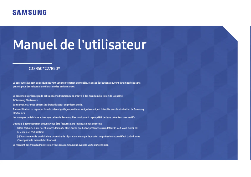 Page n°1 - Manuel utilisateur Samsung C27R500FHR