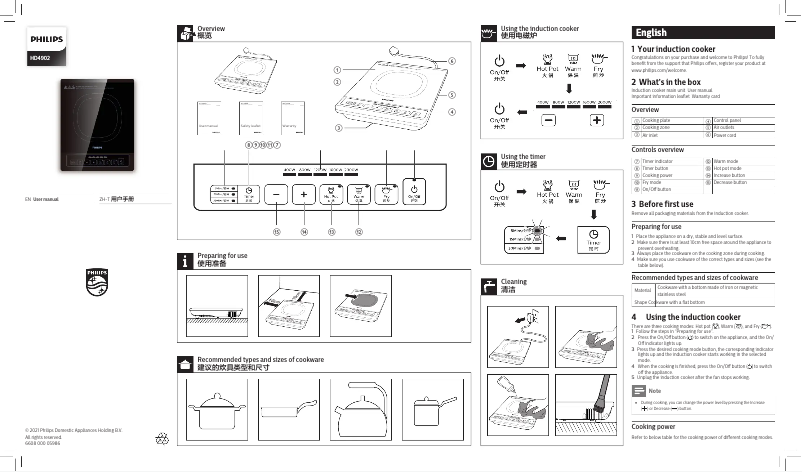 Page 1 de la notice Manuel utilisateur Philips Daily Collection HD4902