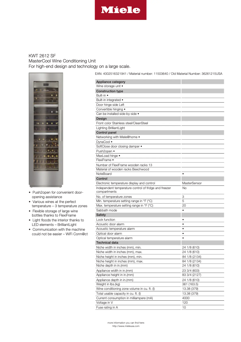 Image de la première page du manuel de l'appareil KWT 2612 SF