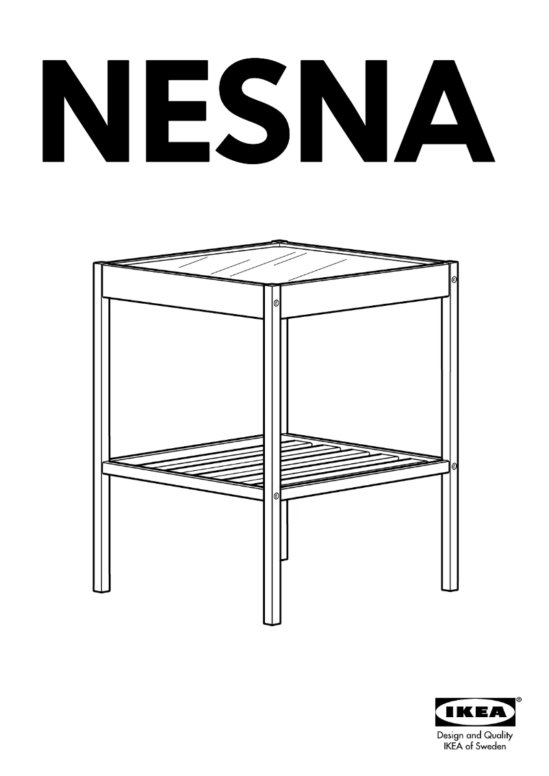 Page 1 de la notice Manuel utilisateur Ikea NESNA 202.471.28