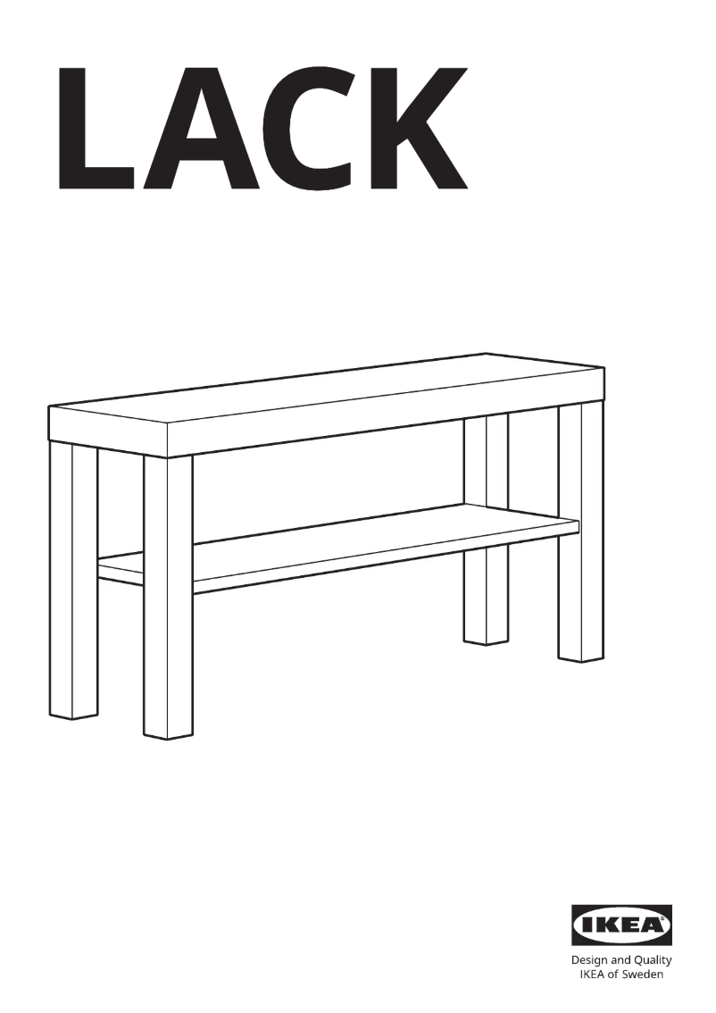 Image de la première page du manuel de l'appareil LACK 004.500.88