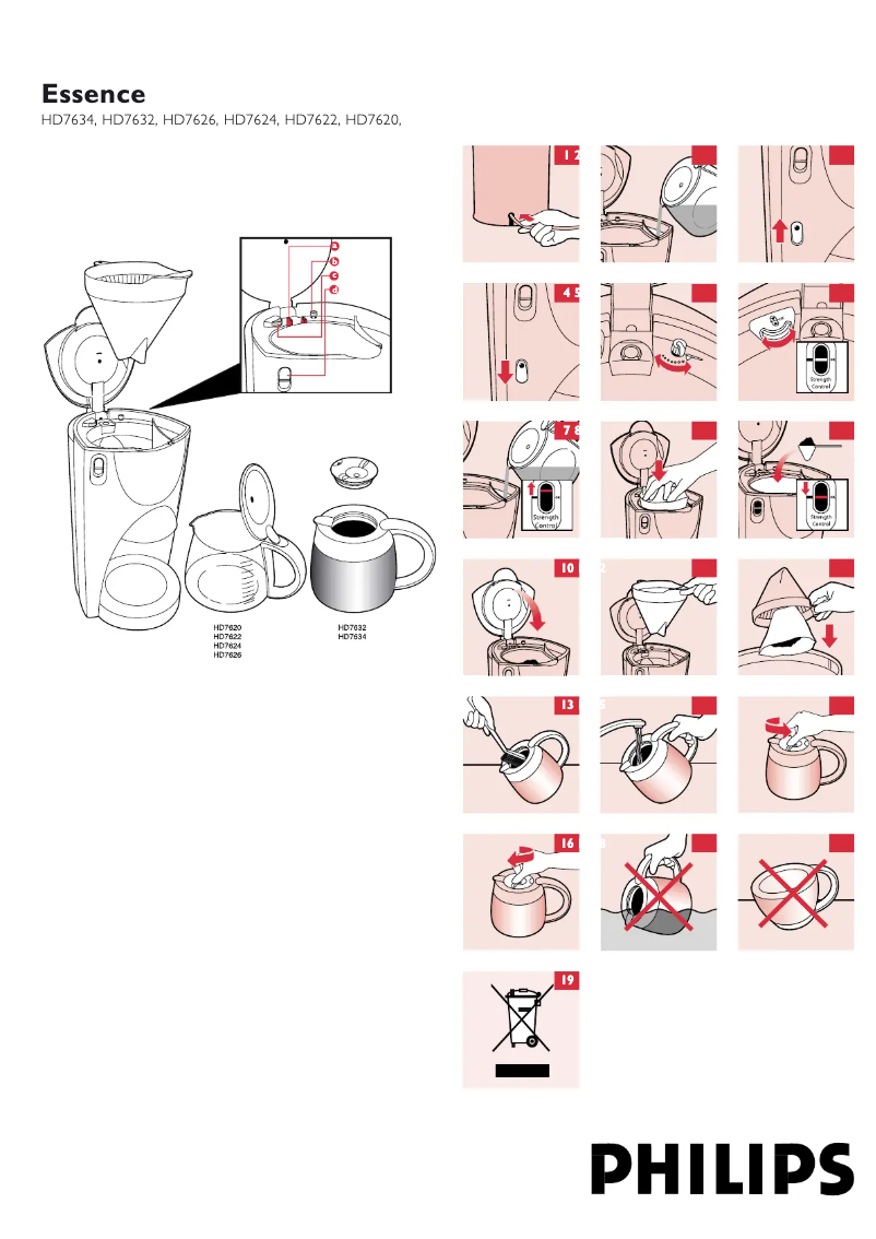 Image de la première page du manuel de l'appareil Essence HD7973
