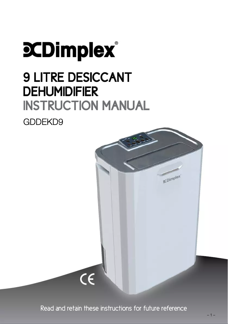 Página 1 del manual Manual de usuario Dimplex GDDEKD9