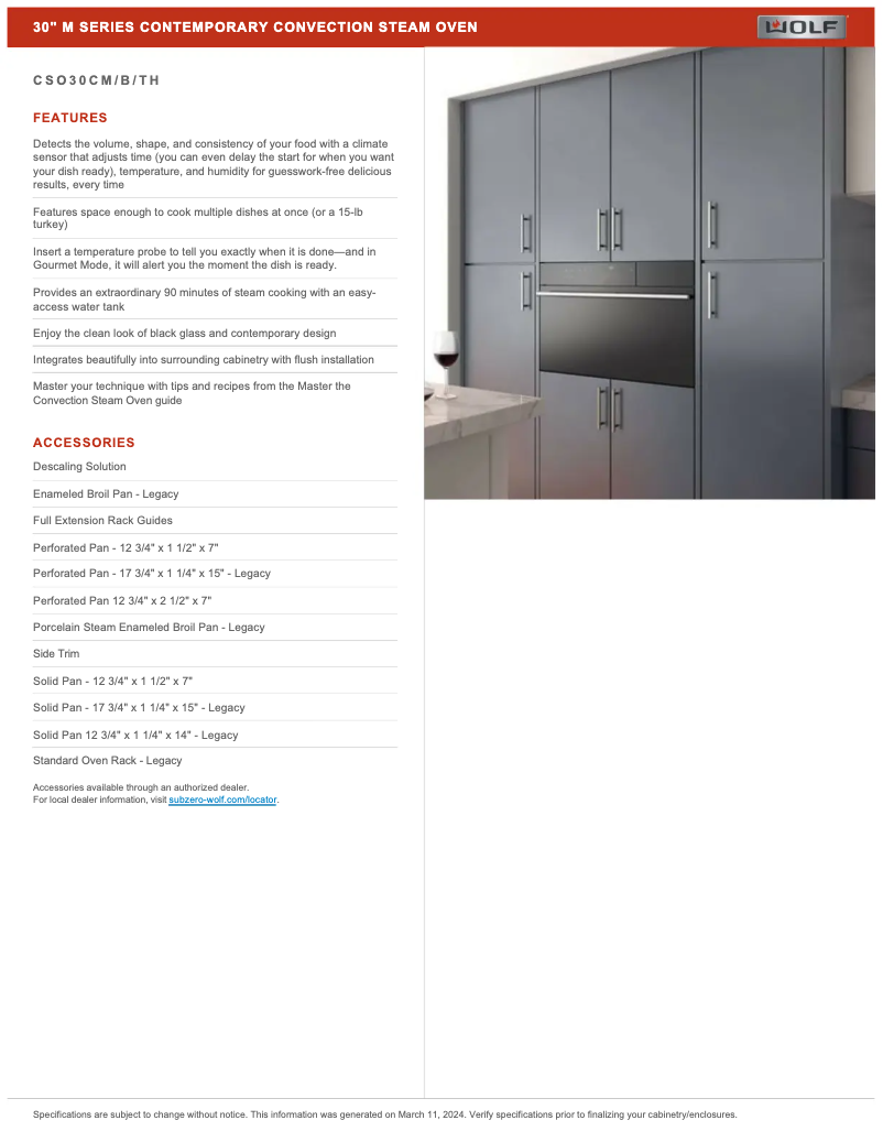 Page n°1 - Manuel utilisateur Wolf CSO30CTH