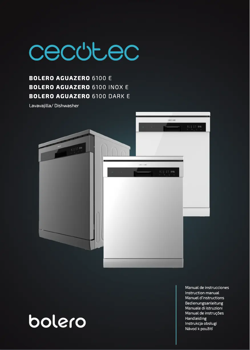 Image de la première page du manuel de l'appareil Bolero Aguazero 6100 E