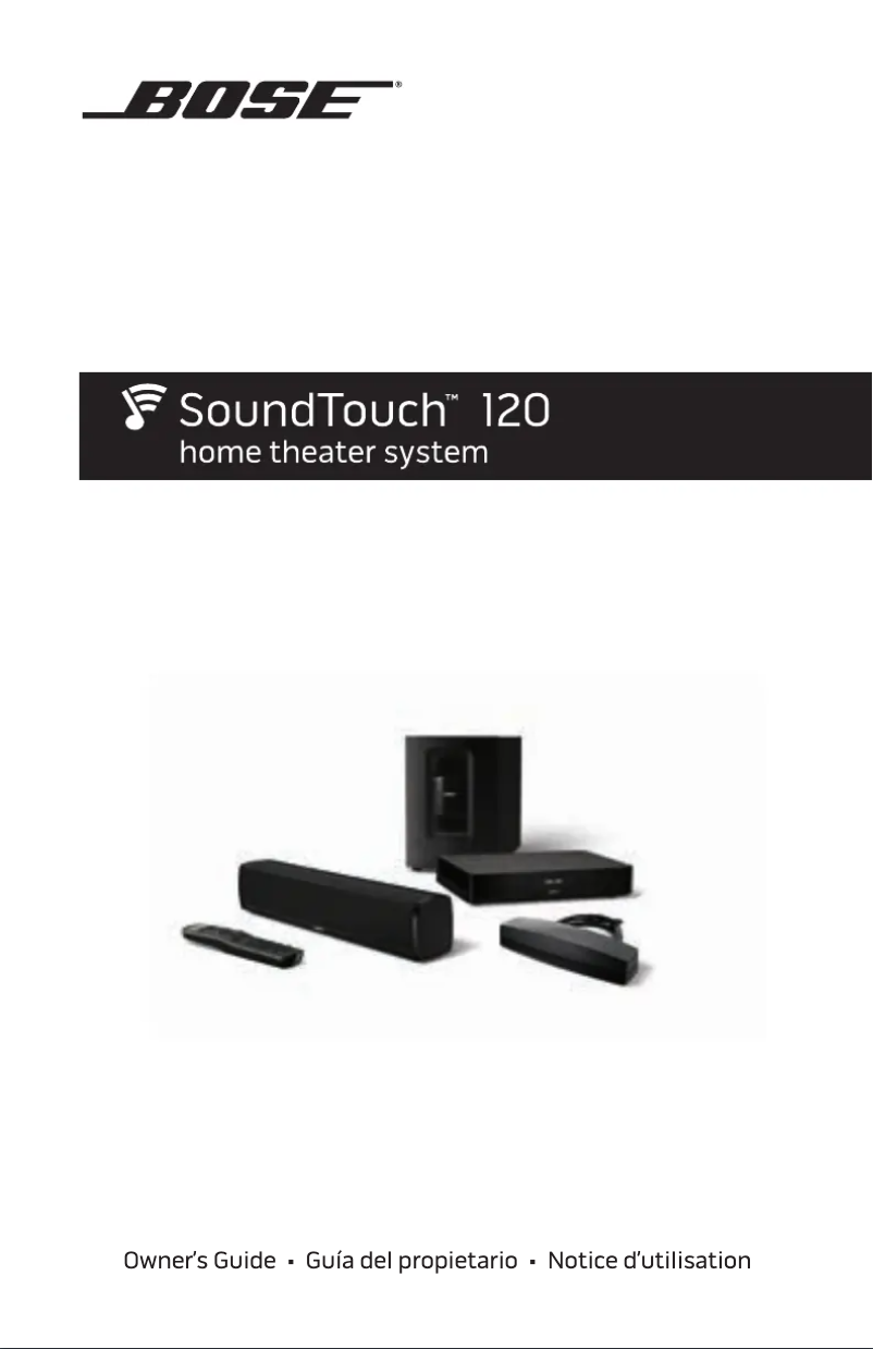 Page n°1 - Manuel utilisateur Bose SoundTouch 120