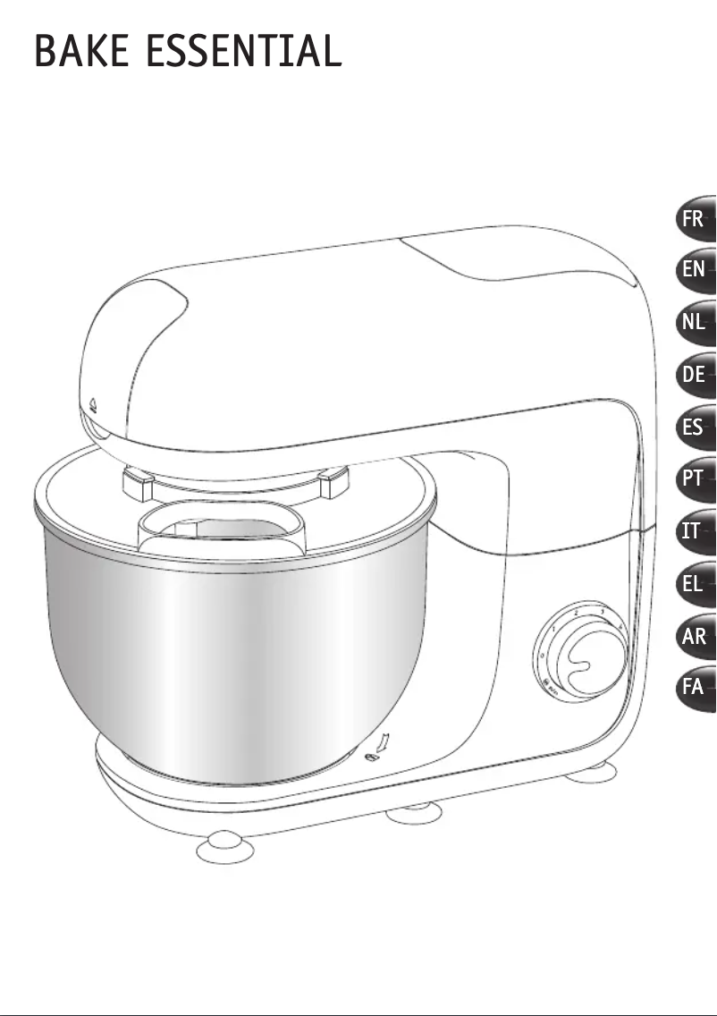 Image de la première page du manuel de l'appareil Bake Essential