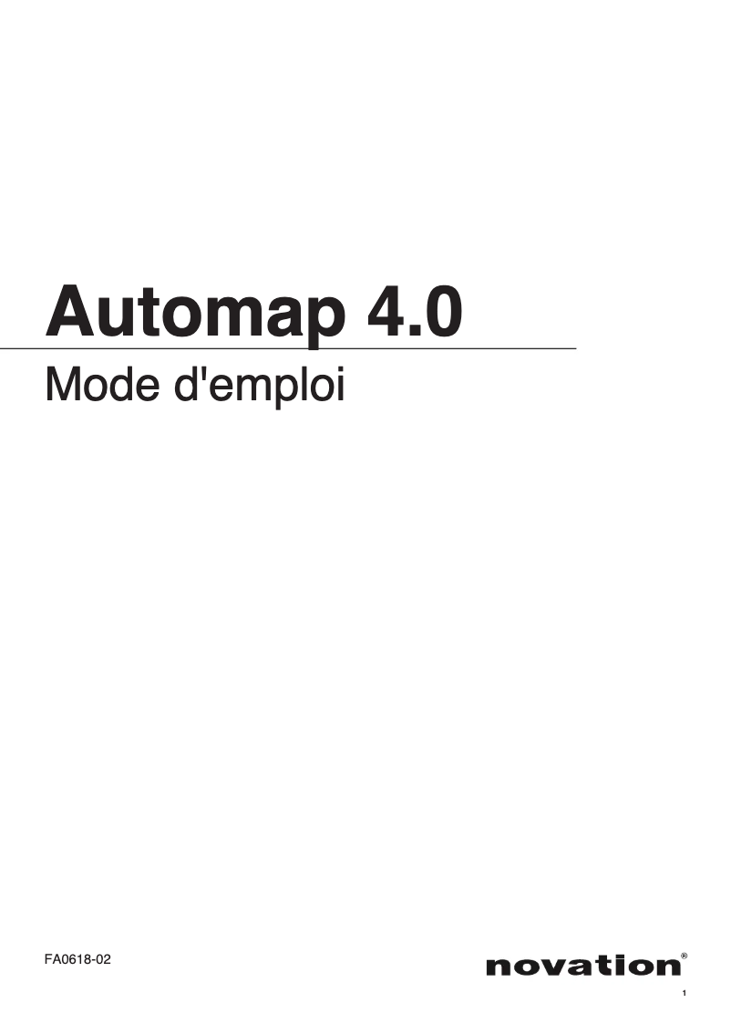 Page 1 de la notice Manuel utilisateur Novation Launchpad S