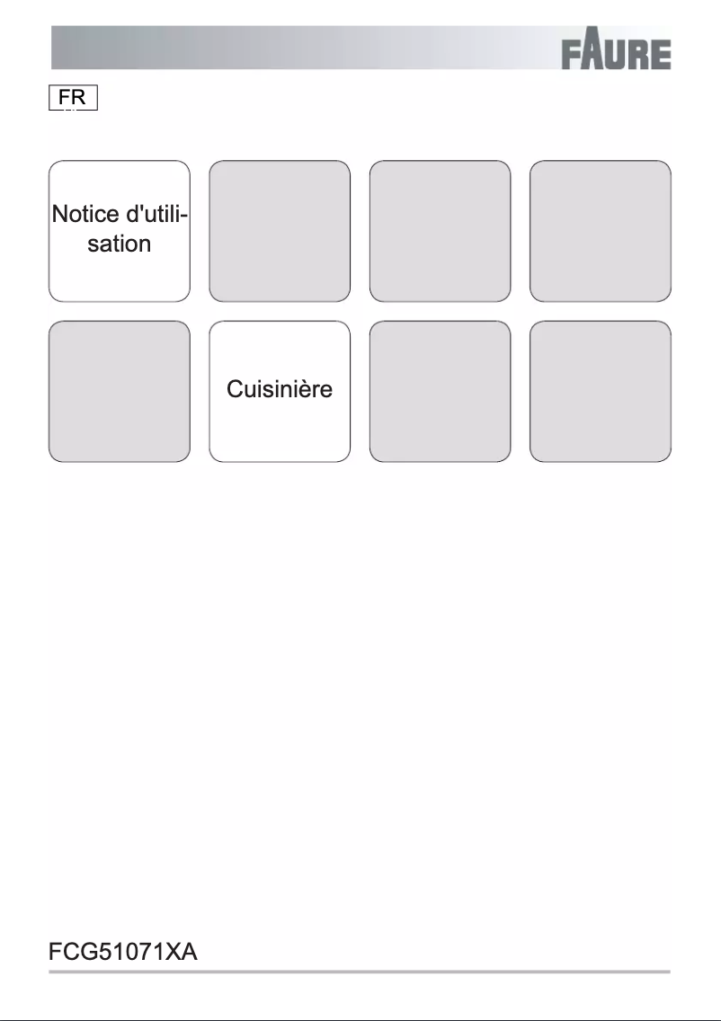 Página 1 del manual Manual de usuario Faure FCG51071XA