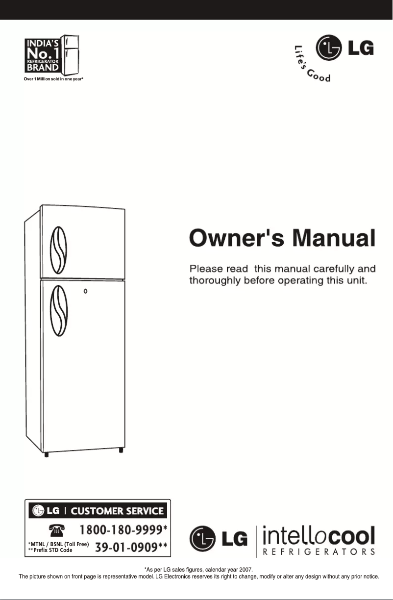 Page n°1 - Manuel utilisateur LG GL-246TP
