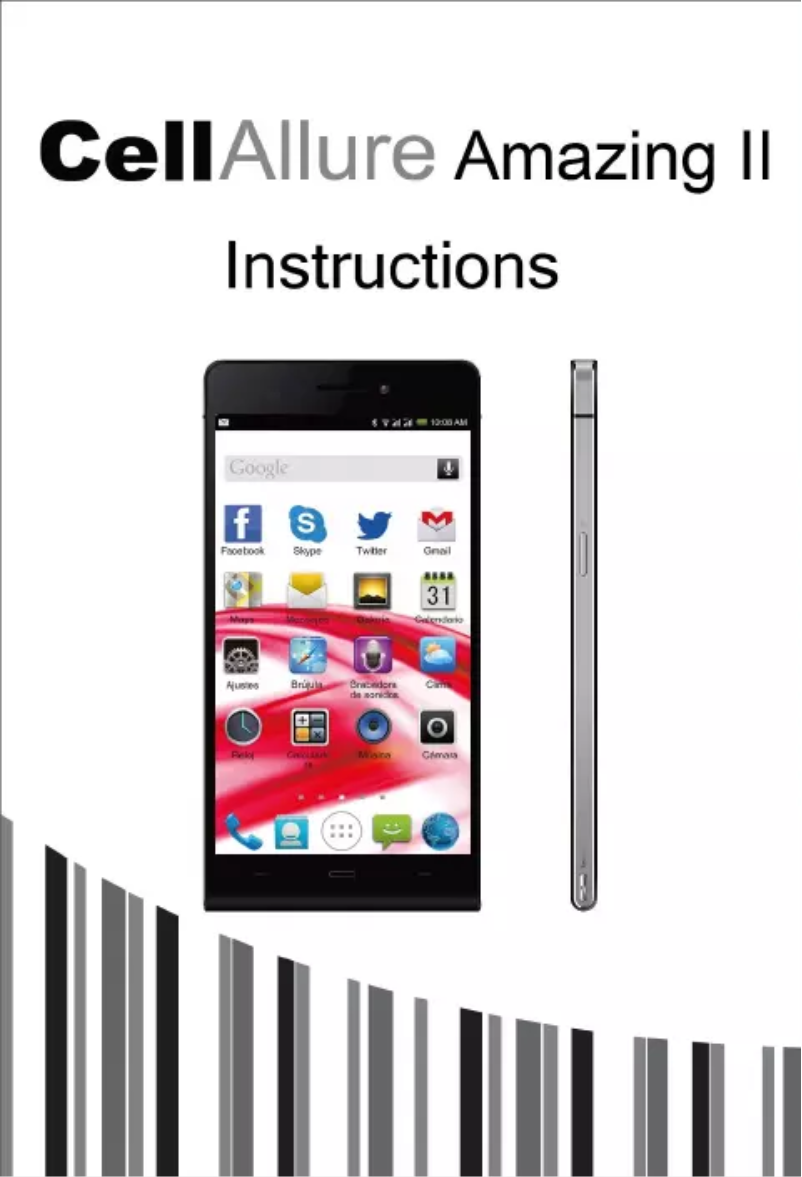 Page 1 de la notice Manuel utilisateur CellAllure Amazing II