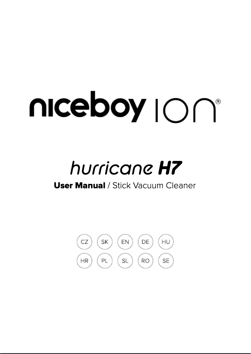 Page 1 de la notice Manuel utilisateur Niceboy ION Hurricane H7