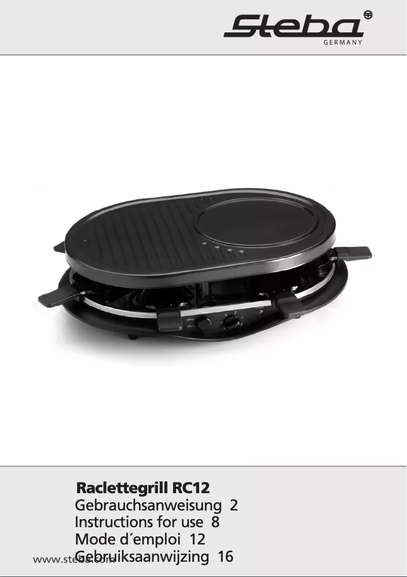 Image de la première page du manuel de l'appareil RC 12