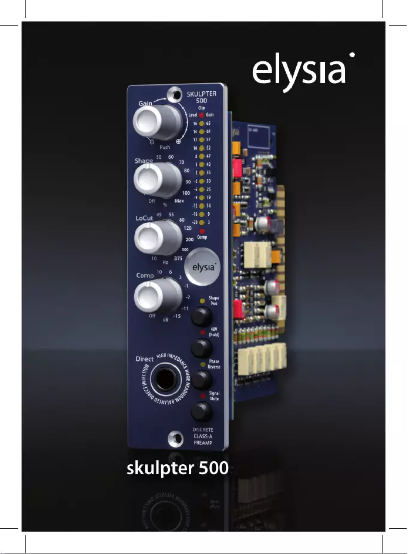 Imagen de la primera página del manual del dispositivo Skulpter Qube