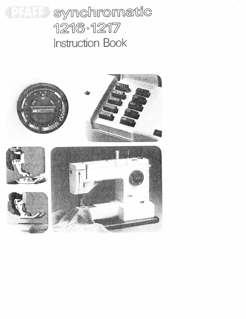 Page n°1 - Manuel utilisateur Pfaff synchromatic 1217