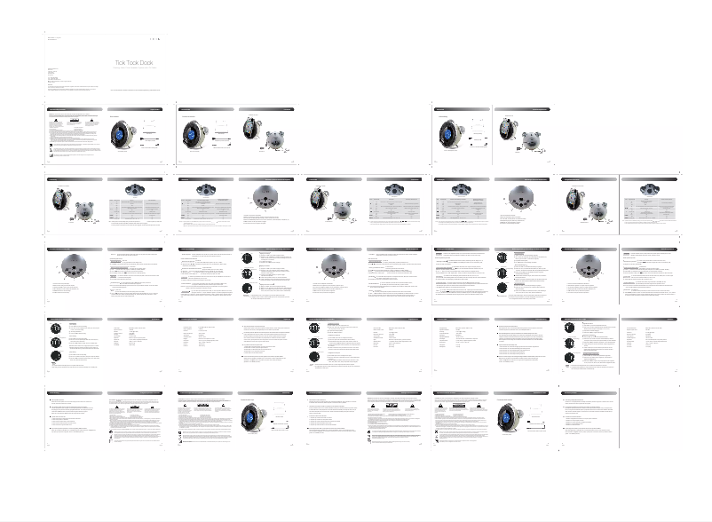 Page n°1 - Manuel utilisateur Edifier Tick Tock Dock