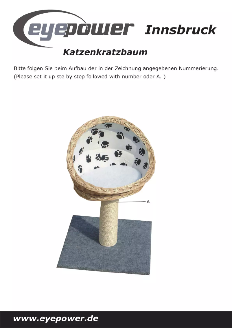 Page n°1 - Manuel utilisateur Eyepower Innsbruck