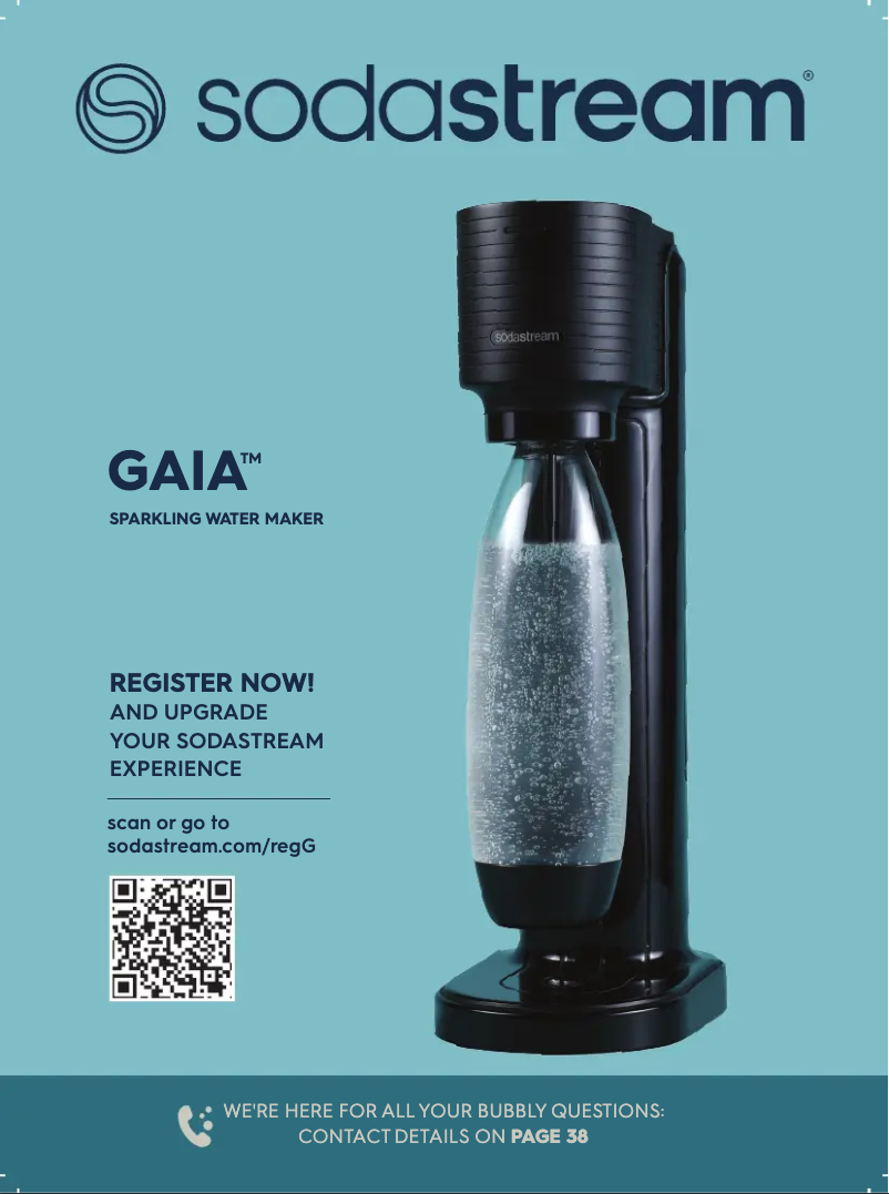 Page 1 de la notice Manuel utilisateur SodaStream Gaia
