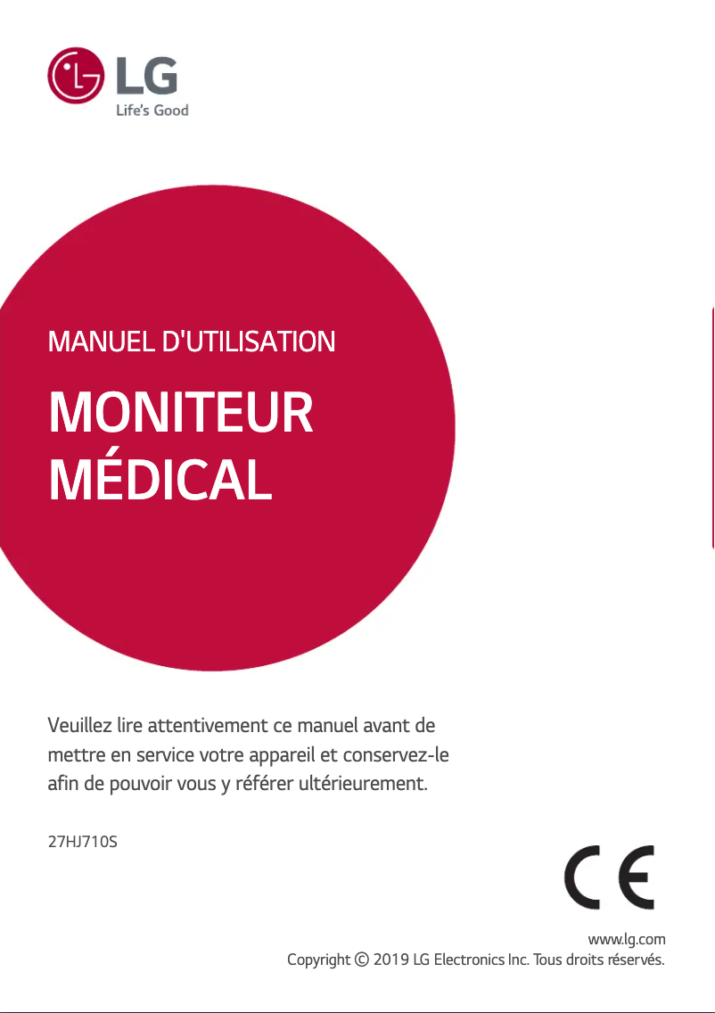 Imagen de la primera página del manual del dispositivo 27HJ710S