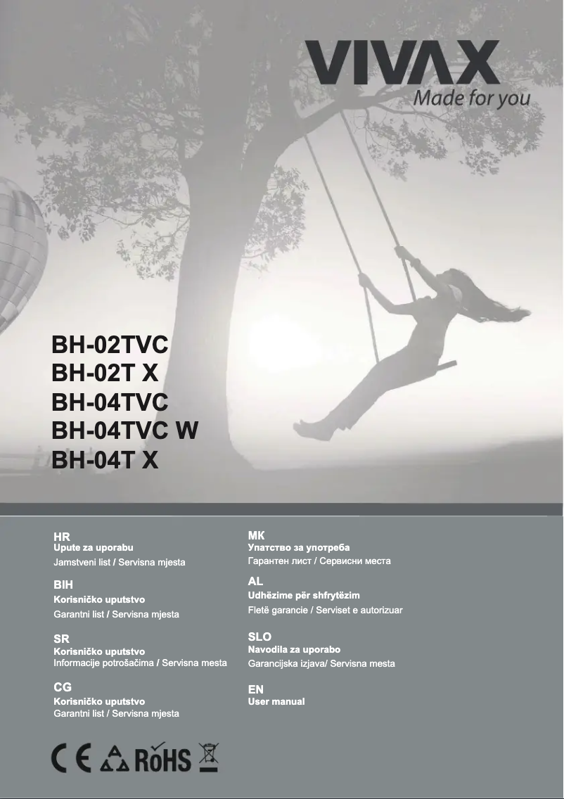 Page n°1 - Manuel utilisateur Vivax BH-02TVC