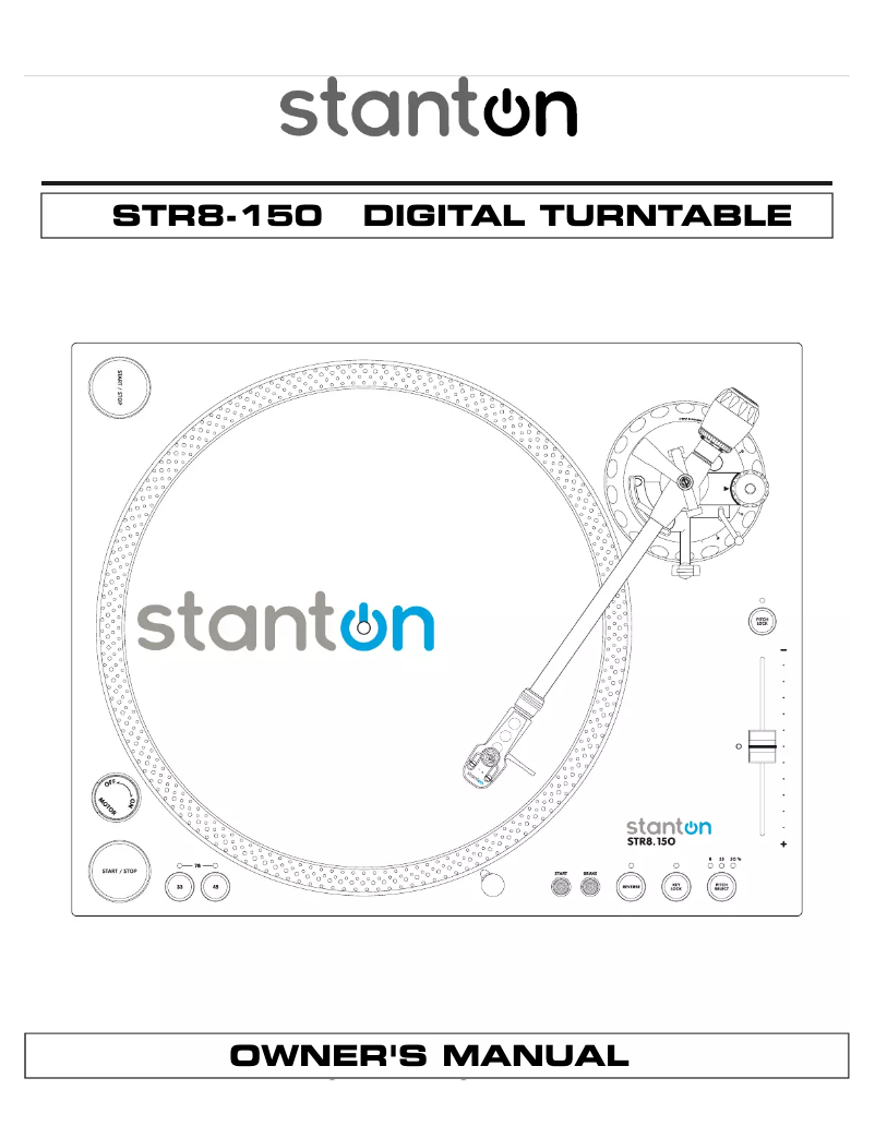 Page 1 de la notice Manuel utilisateur Stanton STR8.150