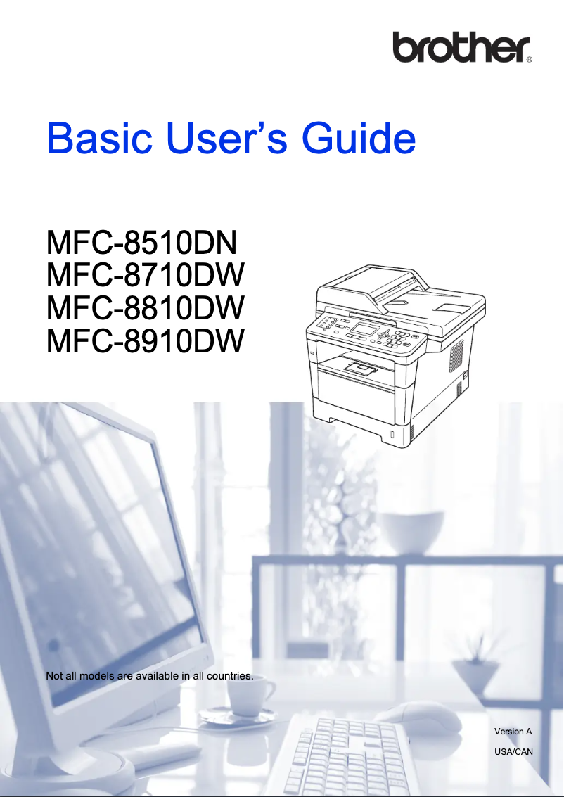 Page n°1 - Manuel utilisateur Brother MFC-8810DW