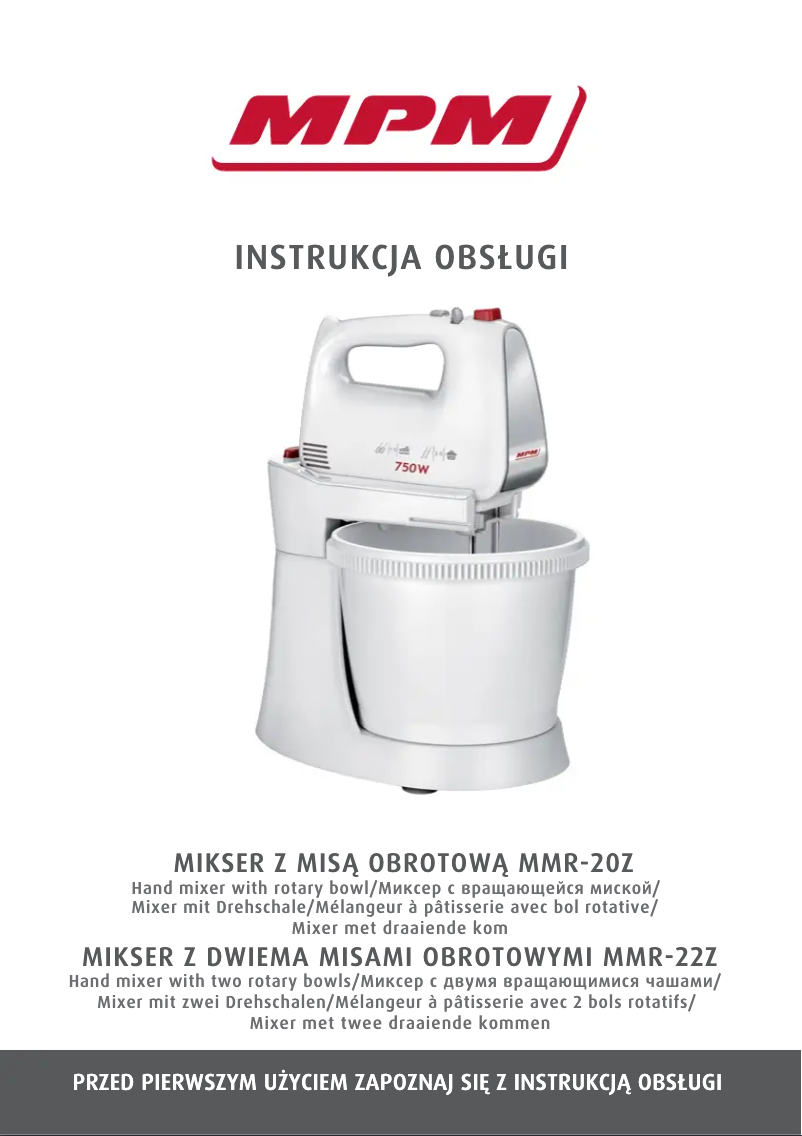 Page 1 de la notice Manuel utilisateur MPM MMR-22Z