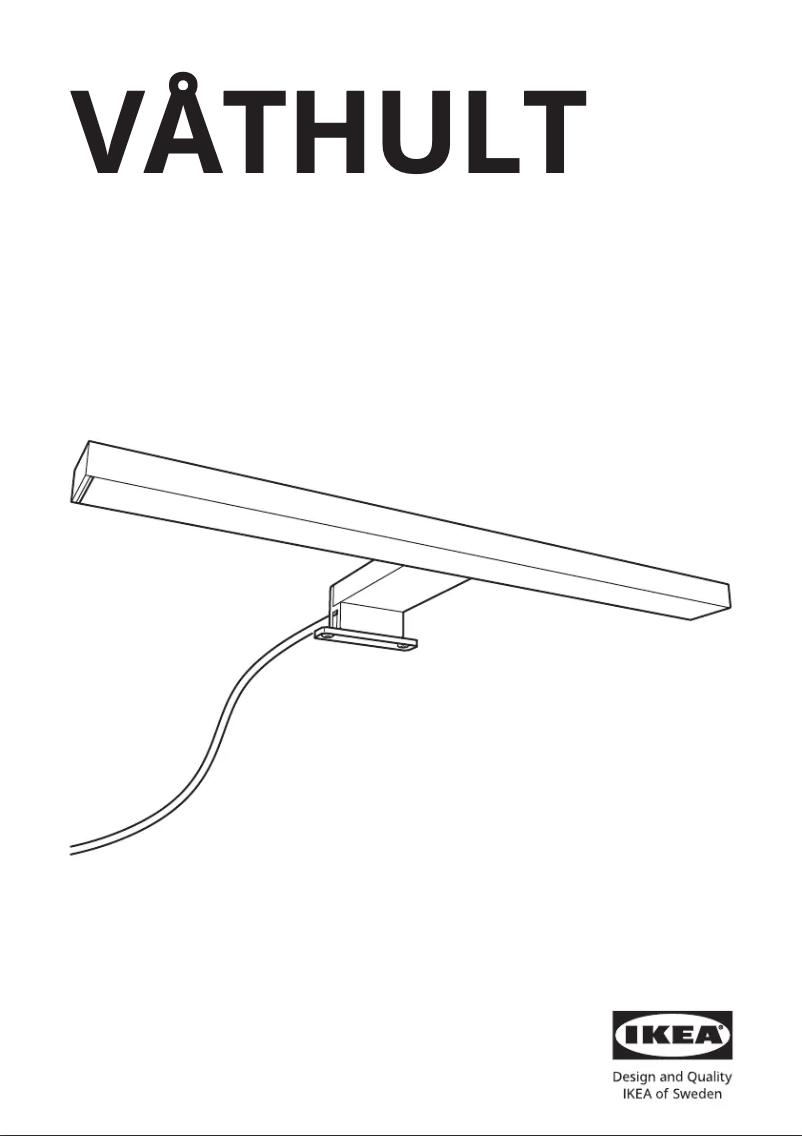 Page 1 de la notice Manuel utilisateur Ikea VÅTHULT 404.675.48