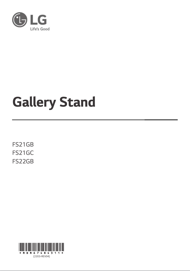 Page 1 de la notice Manuel utilisateur LG FS22GB