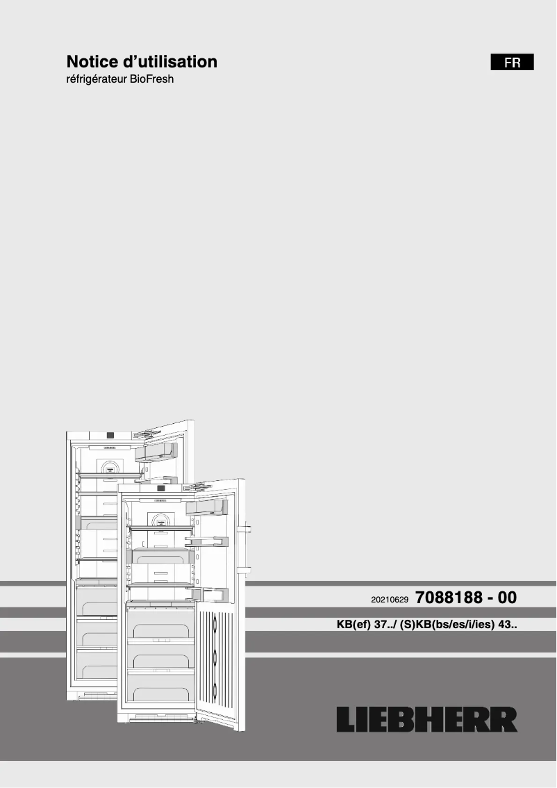 Page 1 de la notice Manuel utilisateur Liebherr SKBes 4370