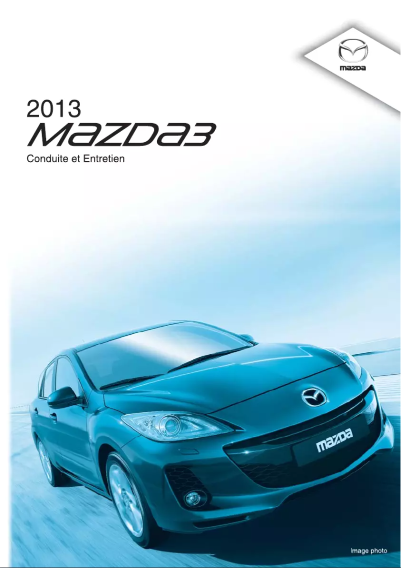 Page 1 de la notice Manuel utilisateur Mazda 3 Hatchback (2013)