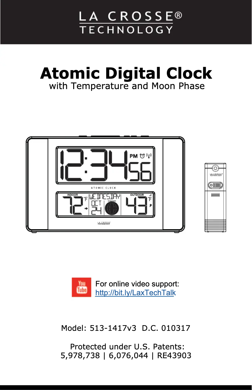 Image de la première page du manuel de l'appareil 513-1417V3