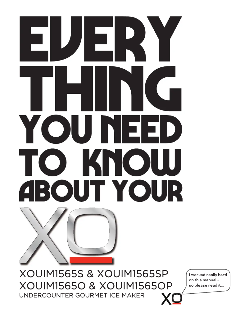 Page n°1 - Manuel utilisateur XO XOUIM1565SP