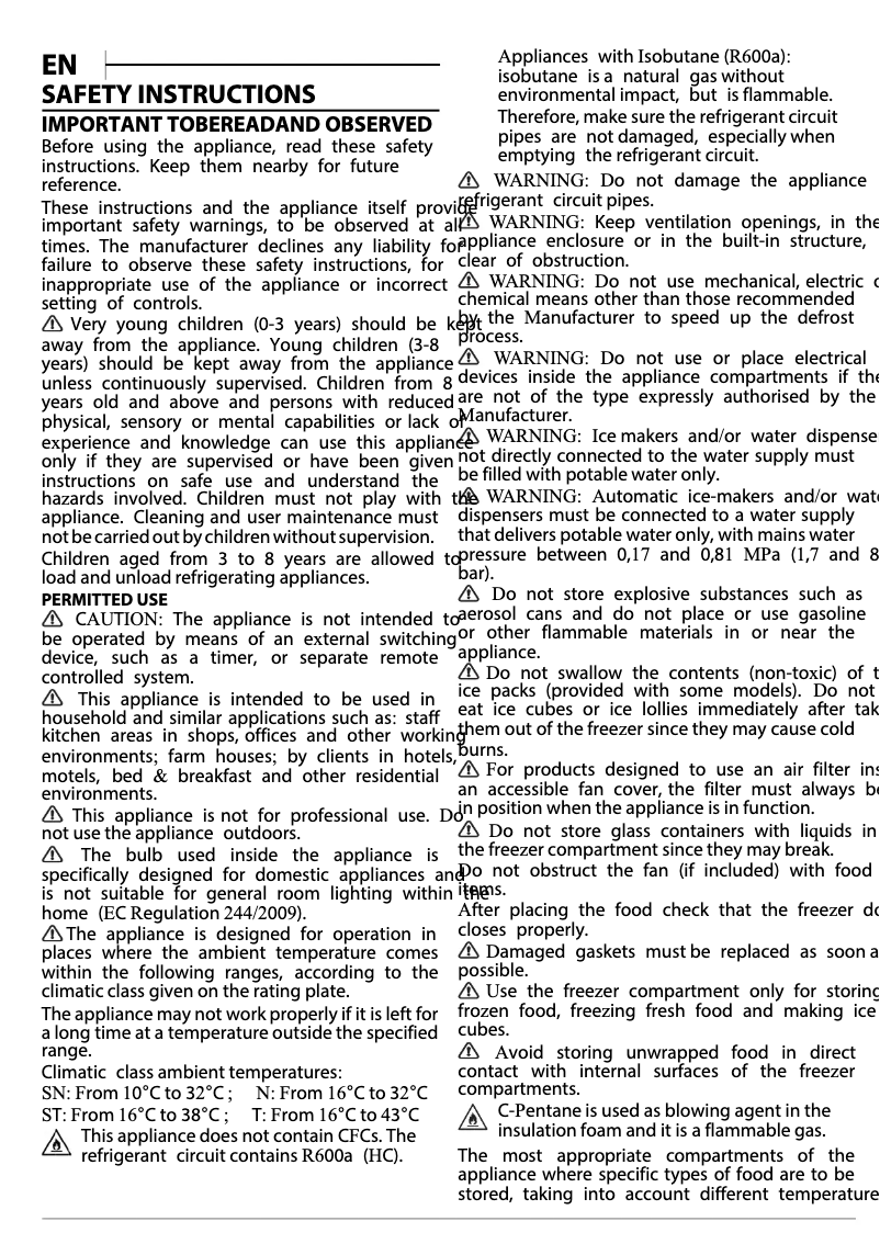 Page 1 de la notice Guide d'installation Indesit UI4 1 W.1