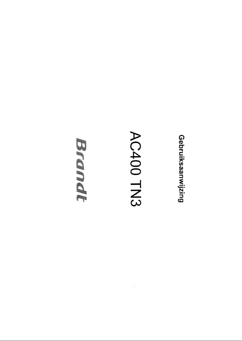 Página 1 del manual Manual de usuario Brandt AC400TN3